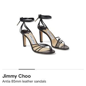 Jimmy Choo Antia 85mm Leather Sandals Sz 36 LIKE NEW